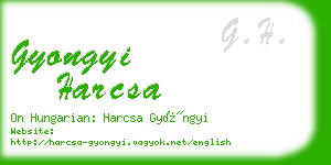 gyongyi harcsa business card